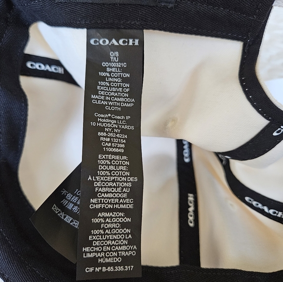 Coach Embroidered Baseball Hat NWT MSRP $75 - Picture 6 of 7